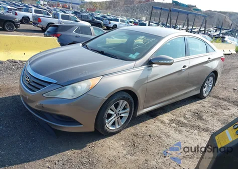 2014 Hyundai Sonata Gls from USA, damaged, VIN 5NPEB4ACXEH838269